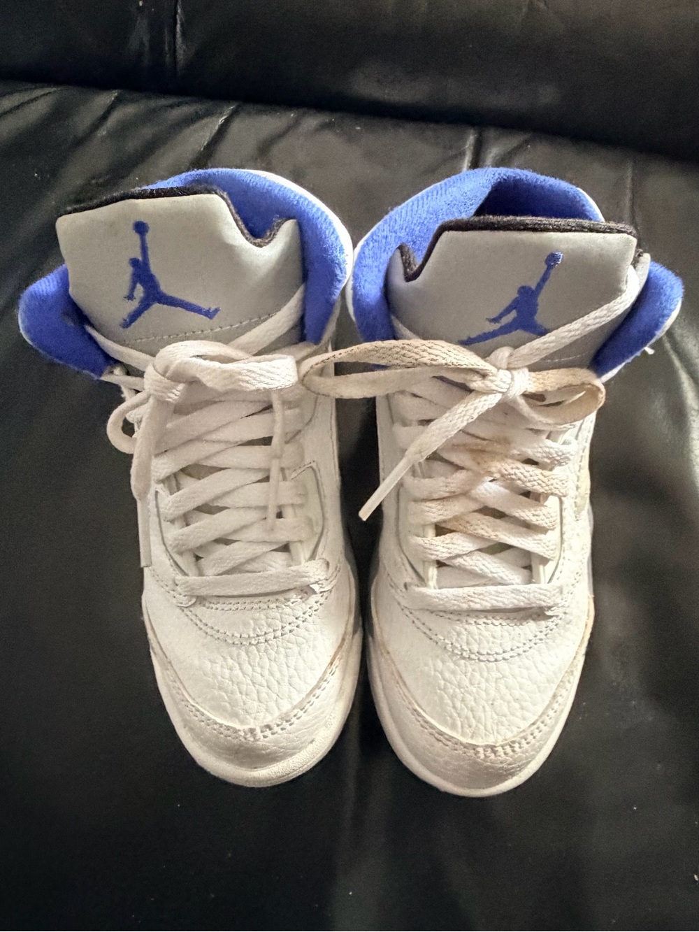 Jordan High-Top Sneakers - White and Blue